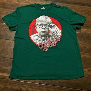 A‎ Christmas Story Ralphie Tee Shirt XL Broken Glasses Short Sleeve